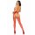 Net Suspender Bodystocking Red OS