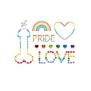 Pride Bodyjewels Sticker Multicolor