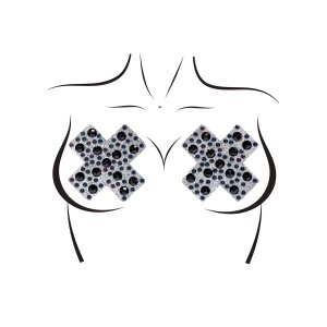 X Factor Nipple Jewels Sticker Black