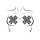 X Factor Nipple Jewels Sticker Black