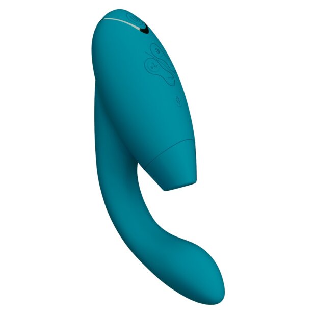 Womanizer Duo 2 pressure wave stimulator with G-spot vibrating arm gree