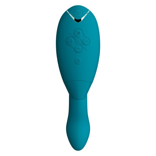 Womanizer Duo 2 pressure wave stimulator with G-spot vibrating arm gree