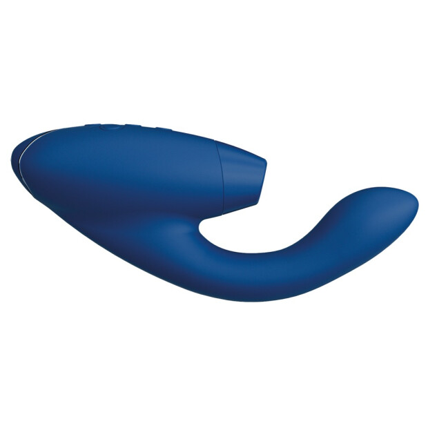Womanizer Duo 2 pressure wave stimulator with G-spot vibrating arm blue