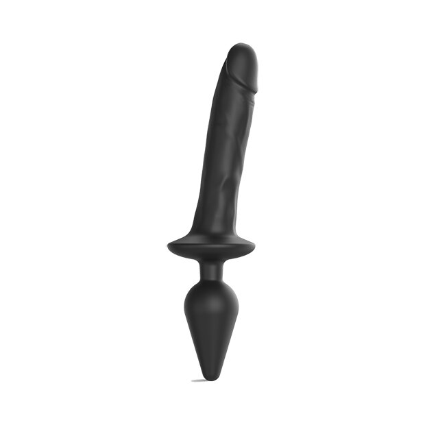 Strap-On-Me Switch Plug-in Realistic Dildo Analdildo Schwarz 15,5 cm ⌀ 4,5 cm