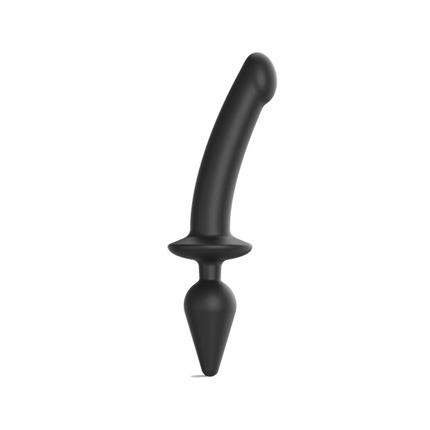 Strap-On-Me Switch Plug-in Semi-Realistic Dildo Schwarz 15,5 cm ⌀ 4,5 cm