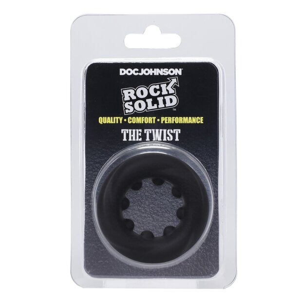 Doc Johnson The Twist Penisring Schwarz ⌀ 5,5 cm
