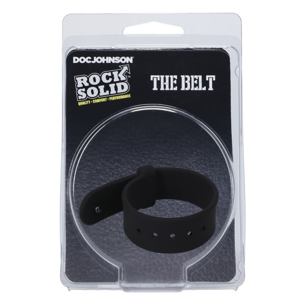 Doc Johnson The Belt Adjustable Penisring Schwarz ⌀ 2,5 cm