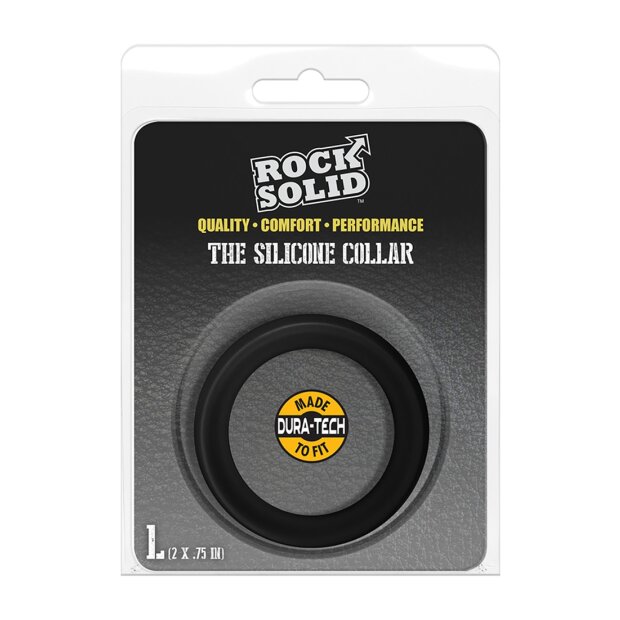 Doc Johnson The Silicone Collar Large Penisring Schwarz