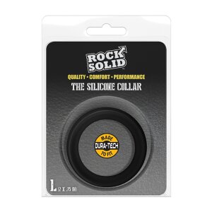 Doc Johnson The Silicone Collar Large Penisring Schwarz