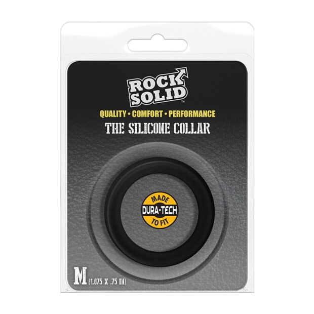 Doc Johnson The Silicone Collar Medium Penisring Schwarz ⌀ 4,7 cm