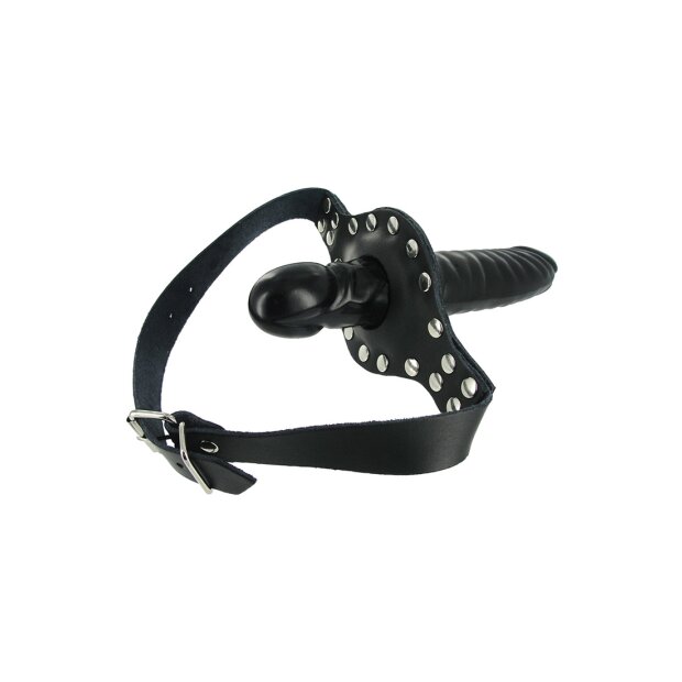 Strict Monte-moi ! Bâillon en cuir noir