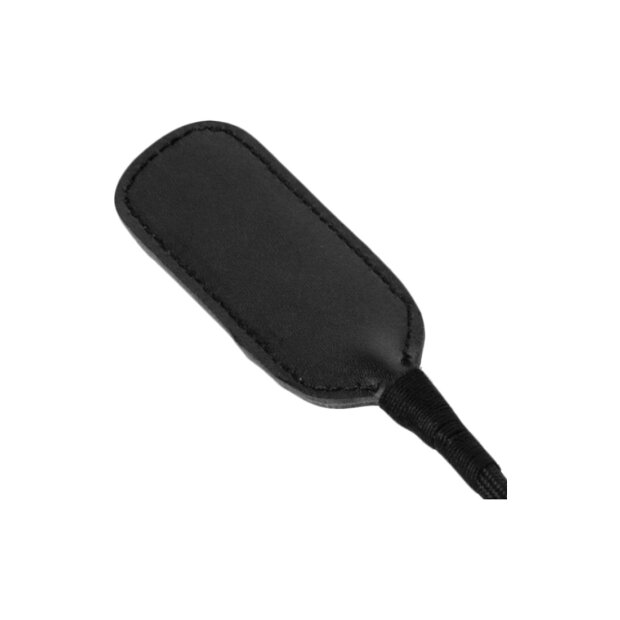 Cravache déquitation courte en cuir Strict noire