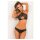Cutout Bra & Open Back Panty Black, S/M