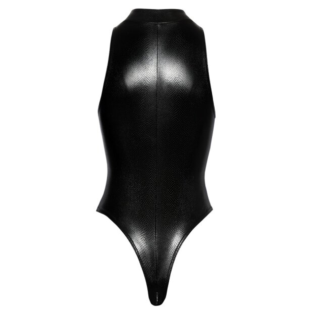 Body in Schlangenhaut-Optik mit Reißverschluss S - XL