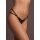 Ella Elastic Mesh Thong with Sliders and Golden Details Black OS