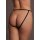 Aimé Brief with Open Crotch and Buttock, Adjustable Slider and Golden Details Black OS