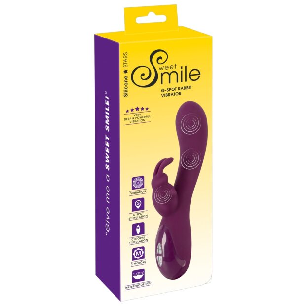 You2Toys Sweet Smile G-Spot Rabbit Vibrator Lila 21,4 cm ⌀ 4 cm