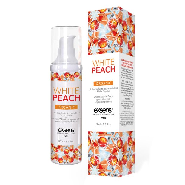 Exens Warming Massage Oil White Peach Organic 50ml