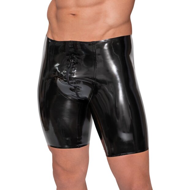 Mens Latex Pants Zip M