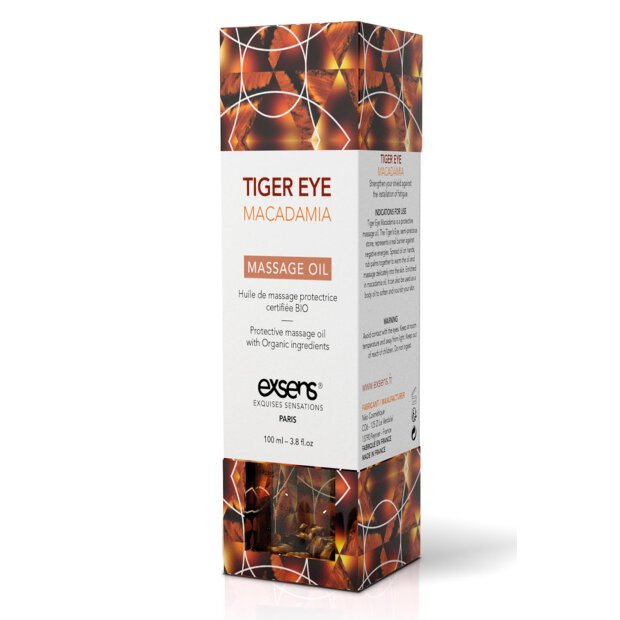Exsens Organic Massage Oil Tiger Eye Macadamia 100ml