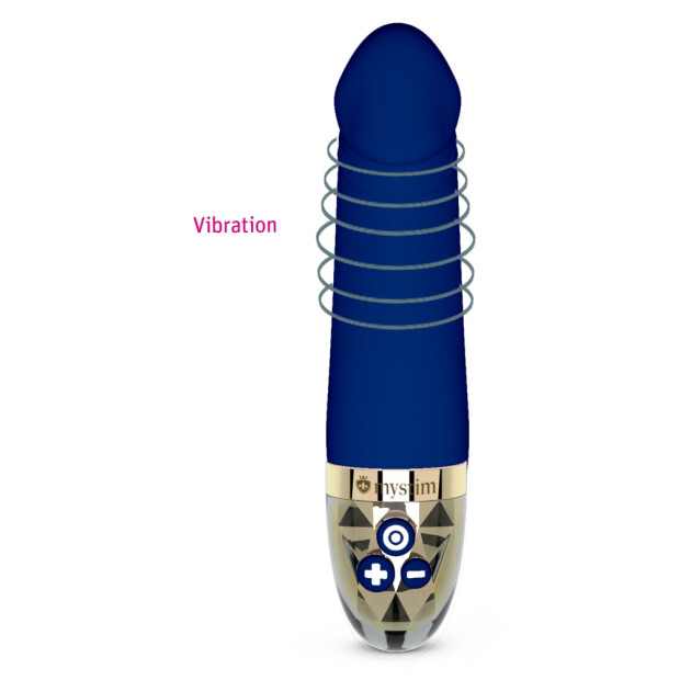 Mystim Real Deal Neal Vibrator Blau 16,5 cm