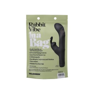 Doc Johnson Rabbit Vibrator Schwarz 16,5 cm