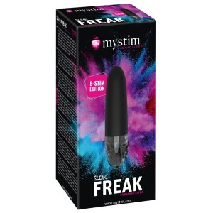 Mystim Sleak Freak E-Stim Vibrator Schwarz 14,5 cm