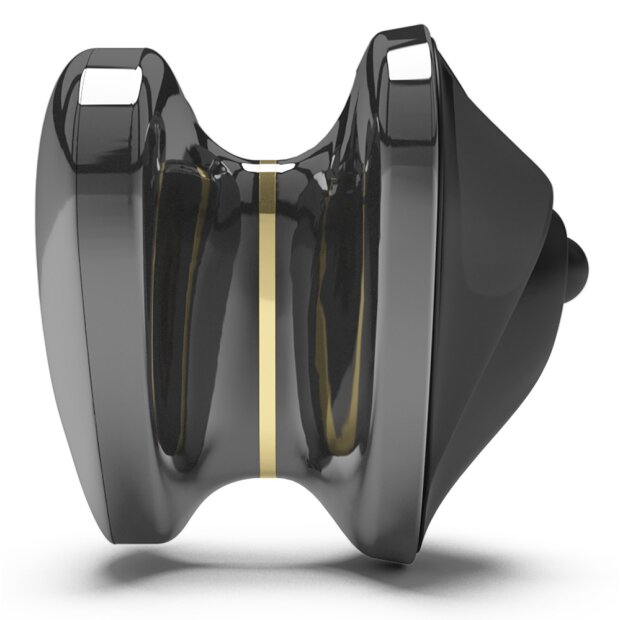 Mystim Hearts Desire eStim Vibrator Schwarz 6,7 cm