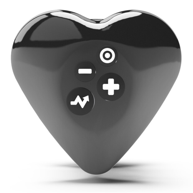Mystim Hearts Desire eStim Vibrator Schwarz 6,7 cm