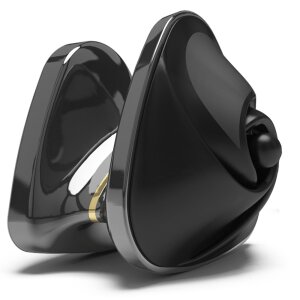 Mystim Hearts Desire eStim Vibrator Schwarz 6,7 cm