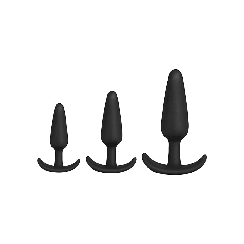 Doc Johnson Anal Plug Training Set different sizes black, 21,95