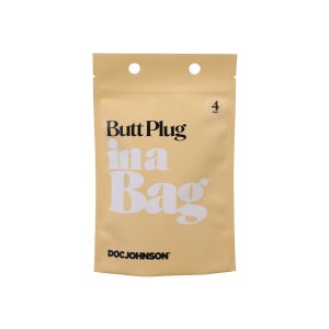 Doc Johnson Anal Plug 4 Analplug Schwarz ⌀ 2,5 cm