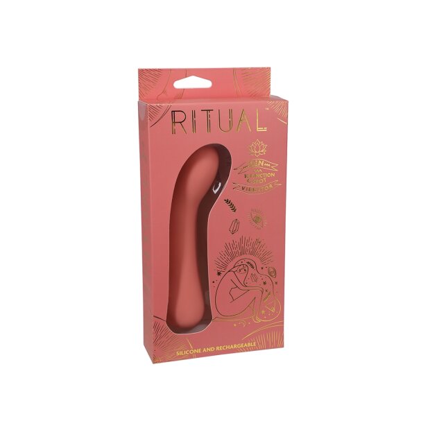 Doc Johnson Zen Vibromasseur point G rechargeable corail