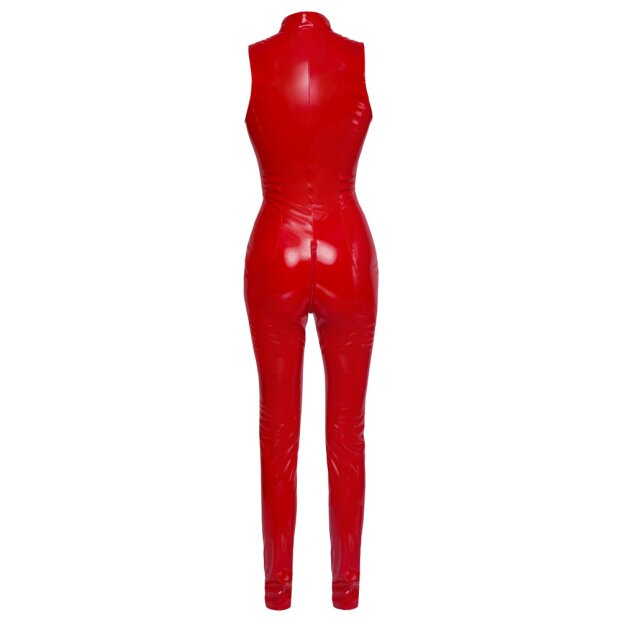 Vinyl Jumpsuit red XS