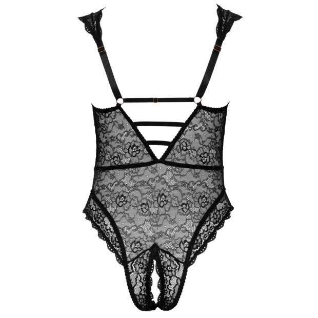 Spitzenbody mit geschnürter Front 85D/L - 95F/2XL