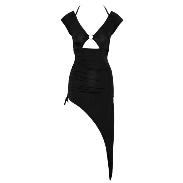 Neckholder Kleid mit asymmetrischem Rock S - XL