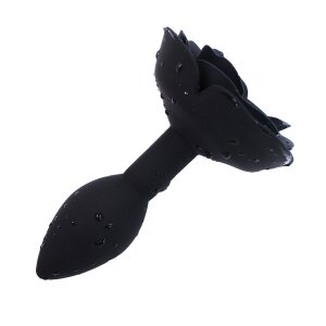 Kiotos Black Rose Silicone Anal Plug Schwarz ⌀ 3 cm