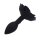Black Rose Silicone Anal Plug - 3 cm