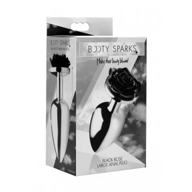 Booty Sparks Black Rose - Butt Plug - Large