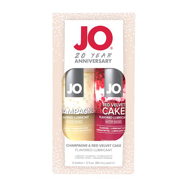 System JO - 20 Year Anniversary Gift Set Champagne 60 ml & Red Velvet Cake