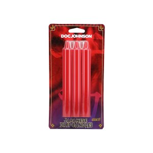 Doc Johnson Japanese drip candles 3 pieces red
