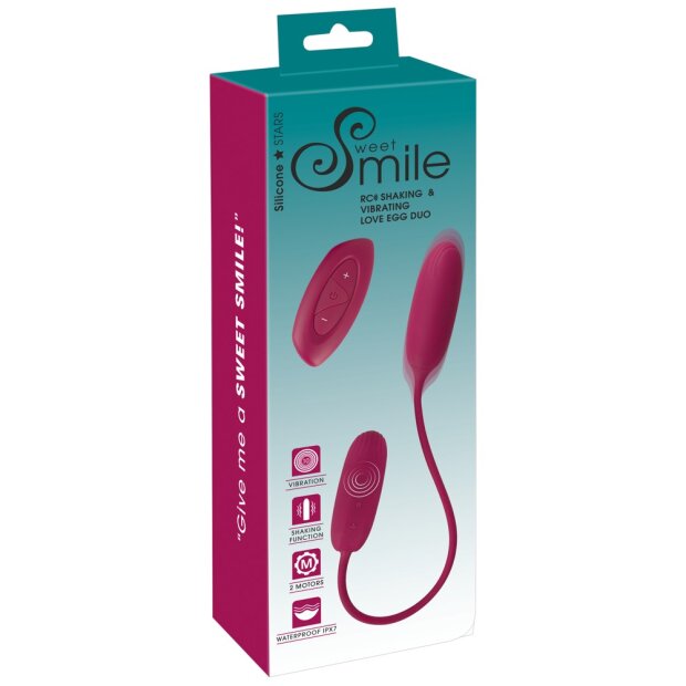 Sweet Smile RC Shaking & vibrating Love Egg Duo