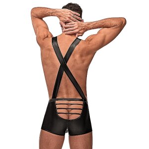 Cage Back Singlet - Black - S/M