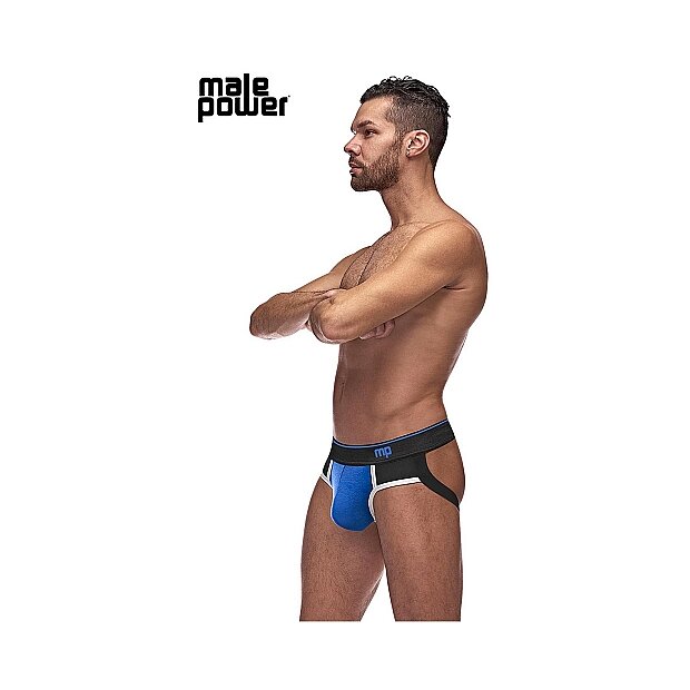 Retro Sport Panel Jock Black and Blue S - XL