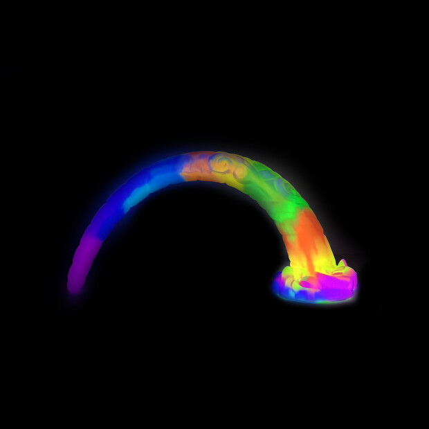 Kiotos Monstar 73 Beast Dildo Glow in the Dark Fantasy Toy Mehrfarbig 45 cm ⌀ 5,2 cm