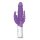 RABBIT ESSENTIALS Slim realistic double penetration purple