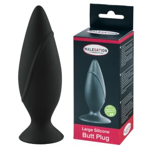 Malesation Silicone Plug Large Anal Plug Schwarz ⌀ 4,1 cm