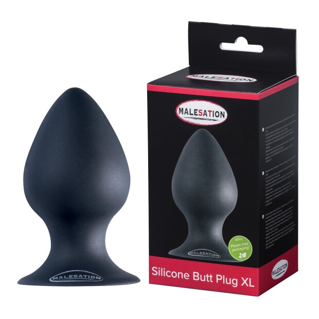 Malesation Silicone Butt Plug XL Analplug Schwarz ⌀ 7,1 cm