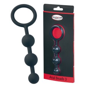 Malesation Anal Beads Analkugeln Schwarz 13,5 cm ⌀ 2,0 cm