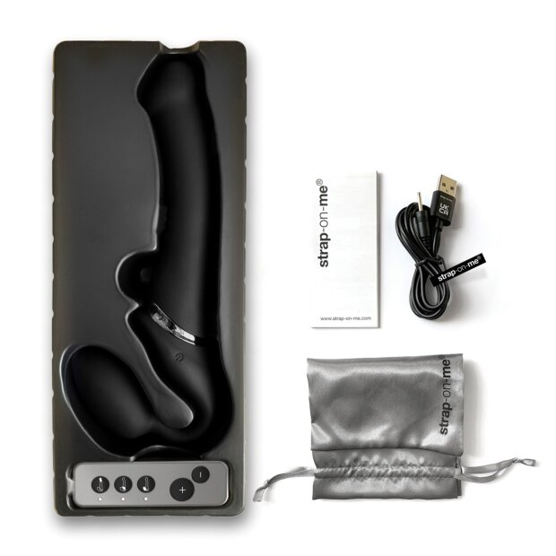 Strap-On-Me Vibrating bendable strap-on M Schwarz